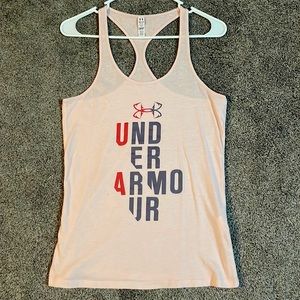 Baby Pink Under Armour Tank, Size M, brand new condition!